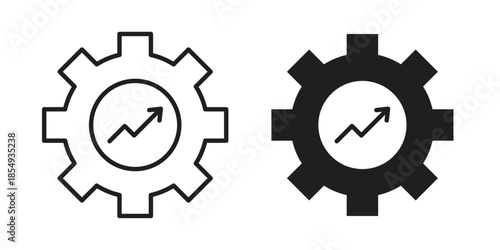 Efficiency icons or logo design isolated sign symbol vector illustration - high quality line style vector