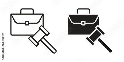 employment law icons or logo design isolated sign symbol vector illustration - high quality line style vector