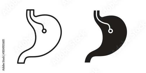 Endoscopy icons or logo design isolated sign symbol vector illustration - high quality line style vector