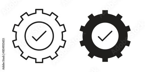 Execution icons or logo design isolated sign symbol vector illustration - high quality line style vector