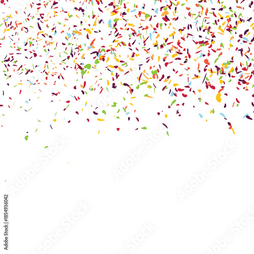 confetti on white background