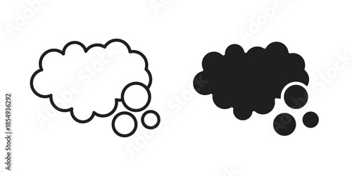 Foam icons or logo design isolated sign symbol vector illustration - high quality line style vector