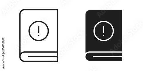 guide book icons or logo design isolated sign symbol vector illustration - high quality line style vector