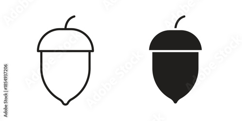 Hazelnut icons or logo design isolated sign symbol vector illustration - high quality line style vector