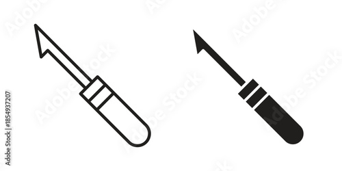 Harpoon icons or logo design isolated sign symbol vector illustration - high quality line style vector