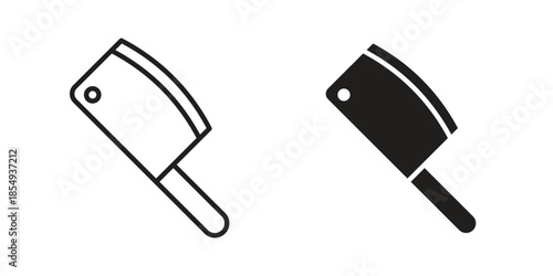 Hatchet icons or logo design isolated sign symbol vector illustration - high quality line style vector