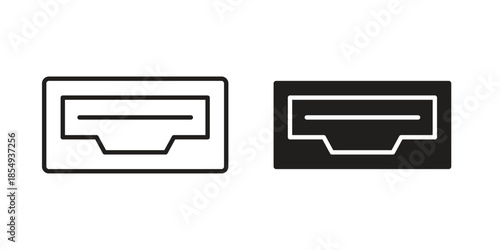 HDMI icons or logo design isolated sign symbol vector illustration - high quality line style vector