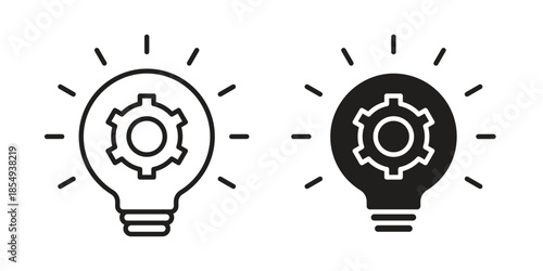 Innovation icons or logo design isolated sign symbol vector illustration - high quality line style vector