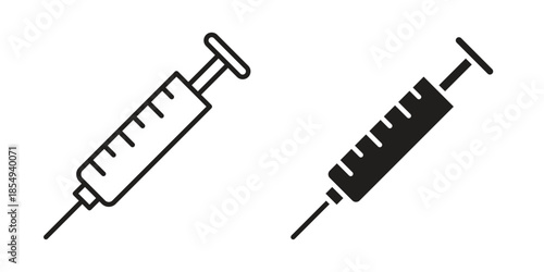 Needle icons or logo design isolated sign symbol vector illustration - high quality line style vector