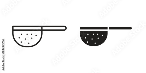 sieve icons or logo design isolated sign symbol vector illustration - high quality line style vector