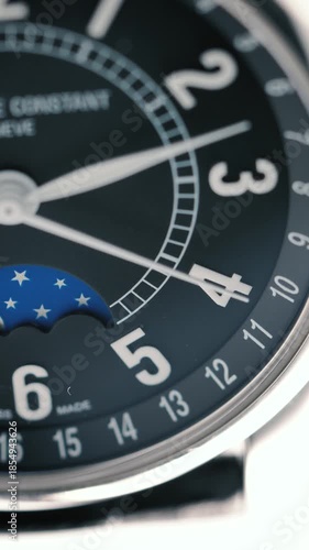 Close Up of Clock Face Showing Passing Time