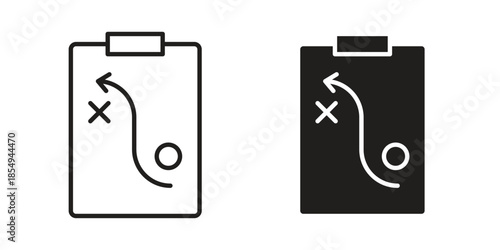 Tactics icons or logo design isolated sign symbol vector illustration - high quality line style vector