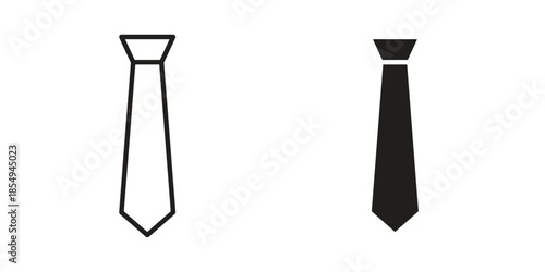 Tie icons or logo design isolated sign symbol vector illustration - high quality line style vector