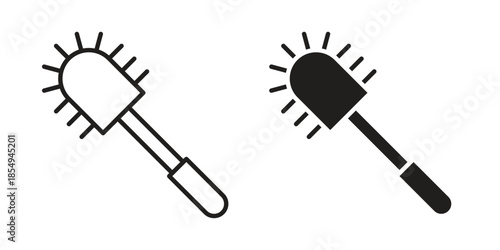 Toilet brush icons or logo design isolated sign symbol vector illustration - high quality line style vector