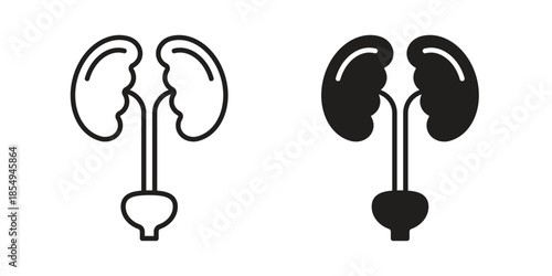 Urology icons or logo design isolated sign symbol vector illustration - high quality line style vector