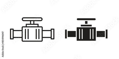 Valve icons or logo design isolated sign symbol vector illustration - high quality line style vector