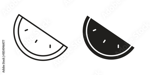 Watermelon icons or logo design isolated sign symbol vector illustration - high quality line style vector