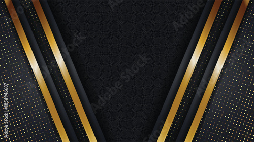 Elegant luxury background concept with black and gold texture