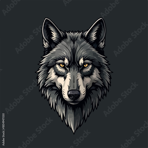 wolf, vector, animal, head, tattoo, illustration, wild, cartoon, wildlife, mascot, art, symbol, beast, nature, predator