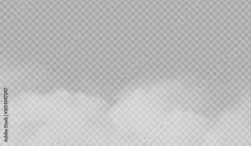 Realistic Ground Fog Overlay with Soft Diffusion PNG overlay