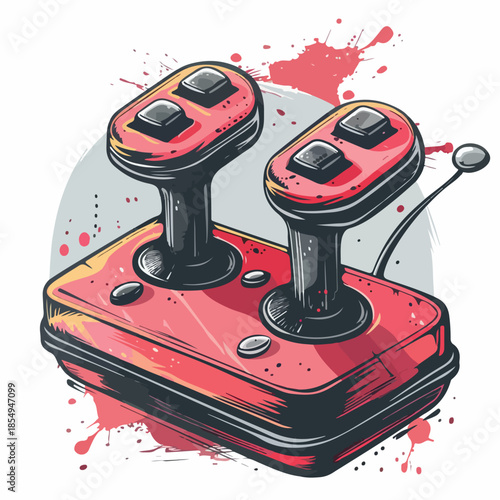 technology, control, gaming, controller, console, entertainment, game, joystick, play, digital, fun, illustration, graphic, vector, computer, button, icon, gamer, arcade, joy, device, video game, desi