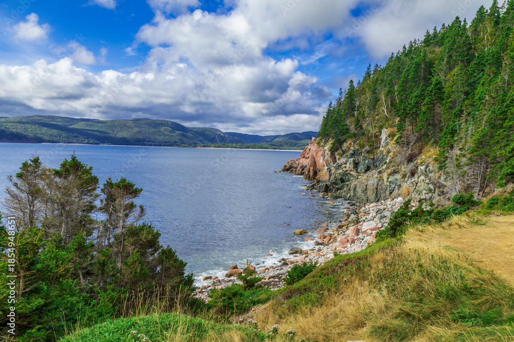Fototapeta premium The rugged coastline of Nova Scotia, Canada.