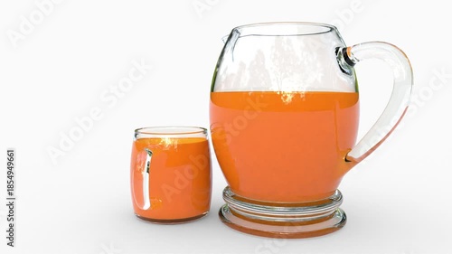 mango juice in glass
