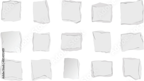 Collection of Torn Paper Notes