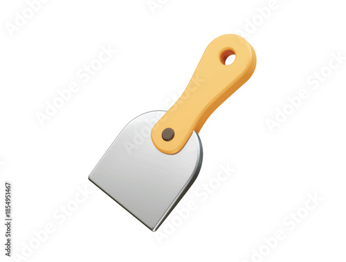 Putty Knife Tool for Construction and DIY icon 3d illustration