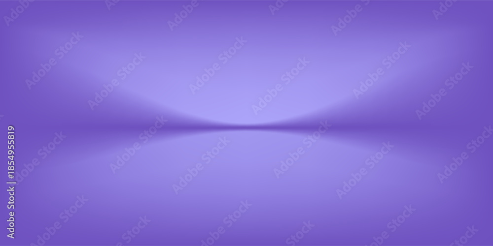 Fototapeta premium Abstract gradient podium background. Violet, purple and lilac empty 3d studio backdrop. Clean scene for product presentation mockup template. Vector illustration
