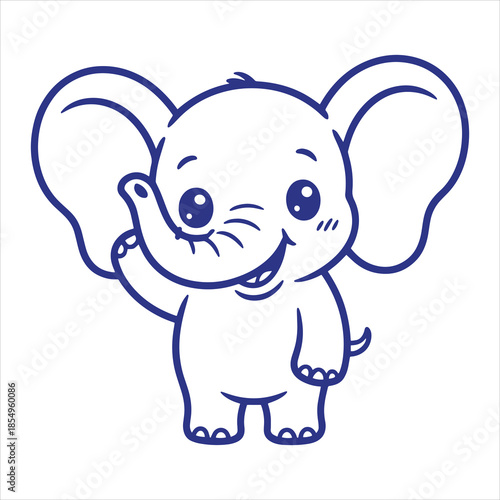 Adorable Baby Elephant Mascot