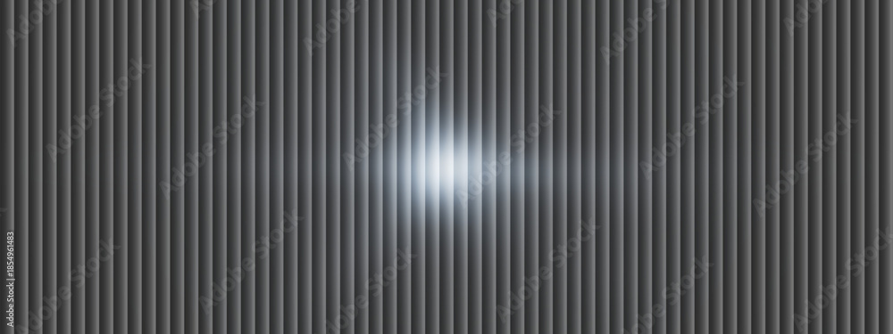 Fototapeta premium Glowing light streak on black vertical striped background black background vertical stripes
