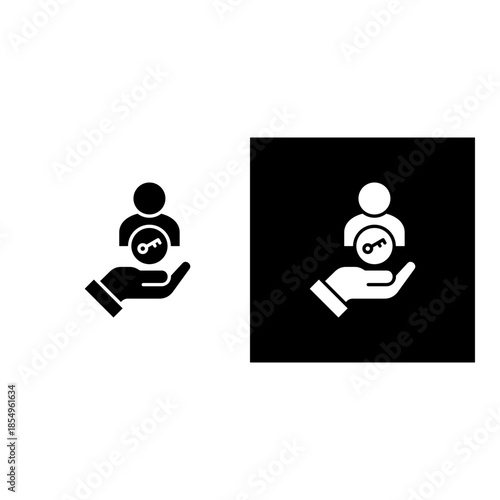 Ownership icon black and white filled.