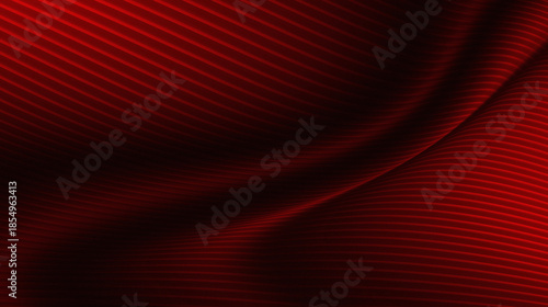An elegant deep red background. This image features a pattern of fine, curved and wavy lines, creating a three-dimensional textured effect similar to the folds of modern satin or carbon fiber.