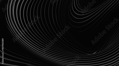 Black and white background with wave lines