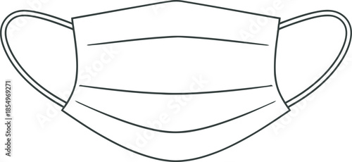 Surgical Face Mask Isolated on White Background