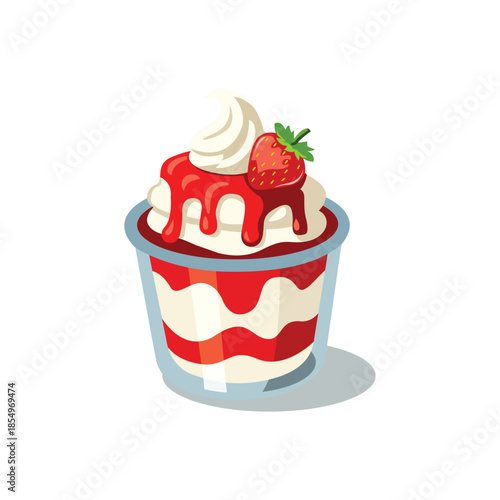 strawberry parfait whipped cream