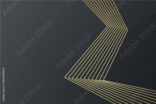 Abstract background with a luxurious golden striped pattern. Premium vector concept for cover, poster, brochure, and certificate.