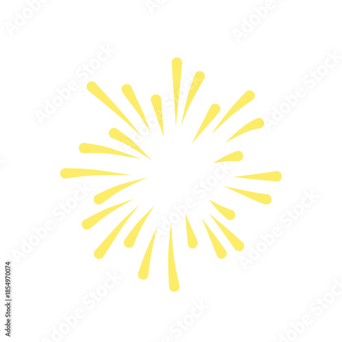 Gold fireworks vector illustration