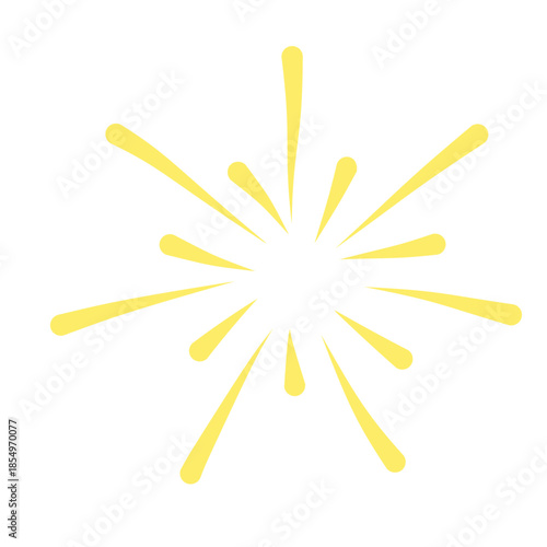 Gold fireworks vector illustration