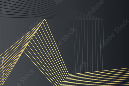 Abstract background with a luxurious golden striped pattern. Premium vector concept for cover, poster, brochure, and certificate. Vector illustration vol. 2