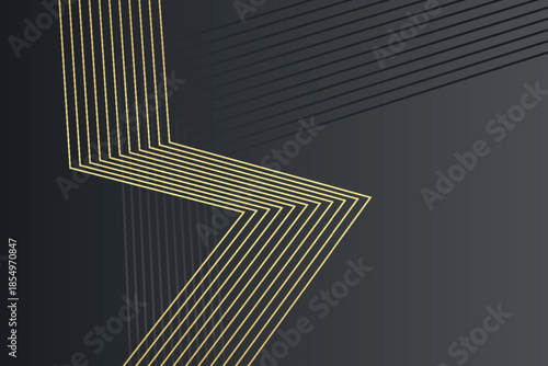 Abstract background with a luxurious golden striped pattern. Premium vector concept for cover, poster, brochure, and certificate. Vector illustration vol. 4