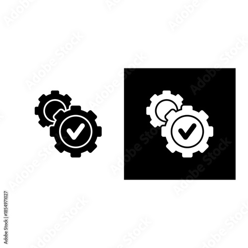 Operation icon black and white filled.