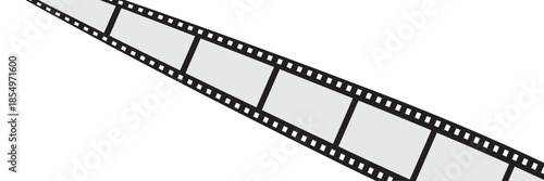 flat movie film long strip . vector illustration