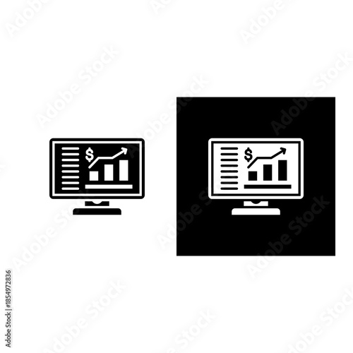 Volatility icon black and white filled.