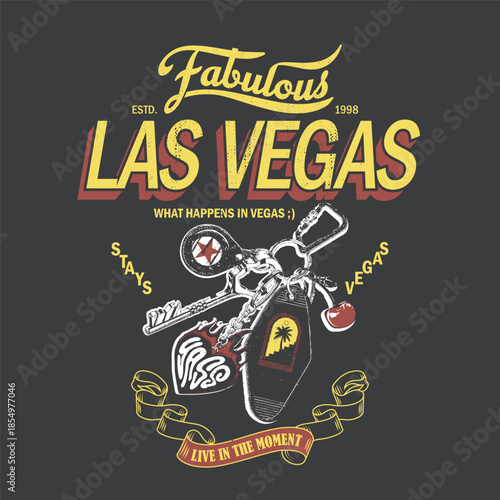 Distress effected retro design with keychain illustration