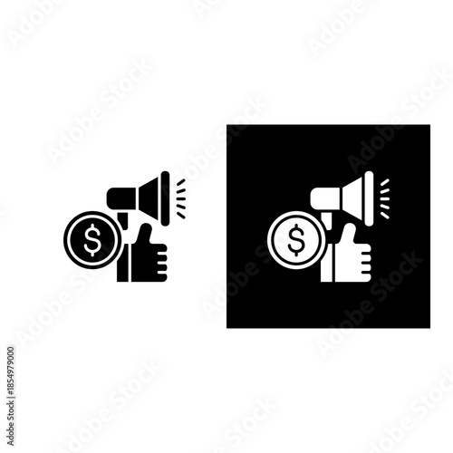 Usp icon black and white filled.