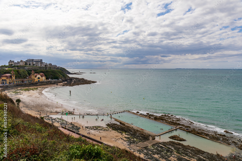 Obraz premium Granville seascape. Normandy, France