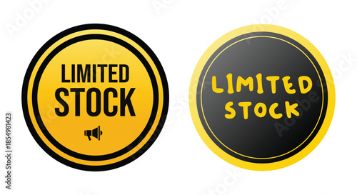 Limited stock labels for clearance sales and promotions