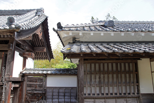 samurai's residence (aizu bukeyashiki) in aizuwakamatsu in japan 